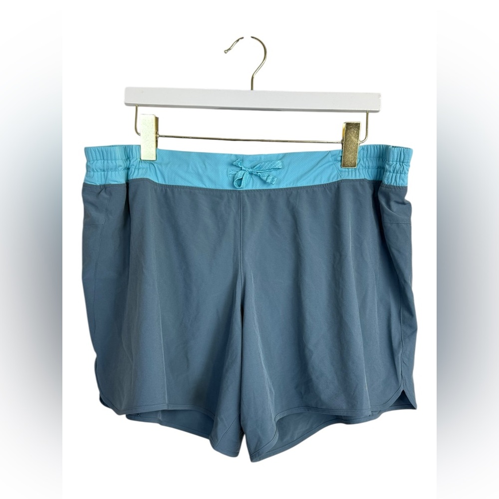 Patagonia Women’s Baggies Style Lined Athletic Shorts Blue XL Running - Picture 3 of 6